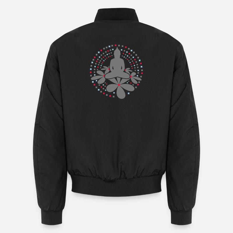 Buddha Mandala - Unisex Bomber Jacket - black