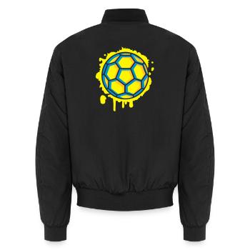 Handball Graffiti - Unisex Bomberjacke - Schwarz - Hinten - AI Model Male 185 light (185cm)