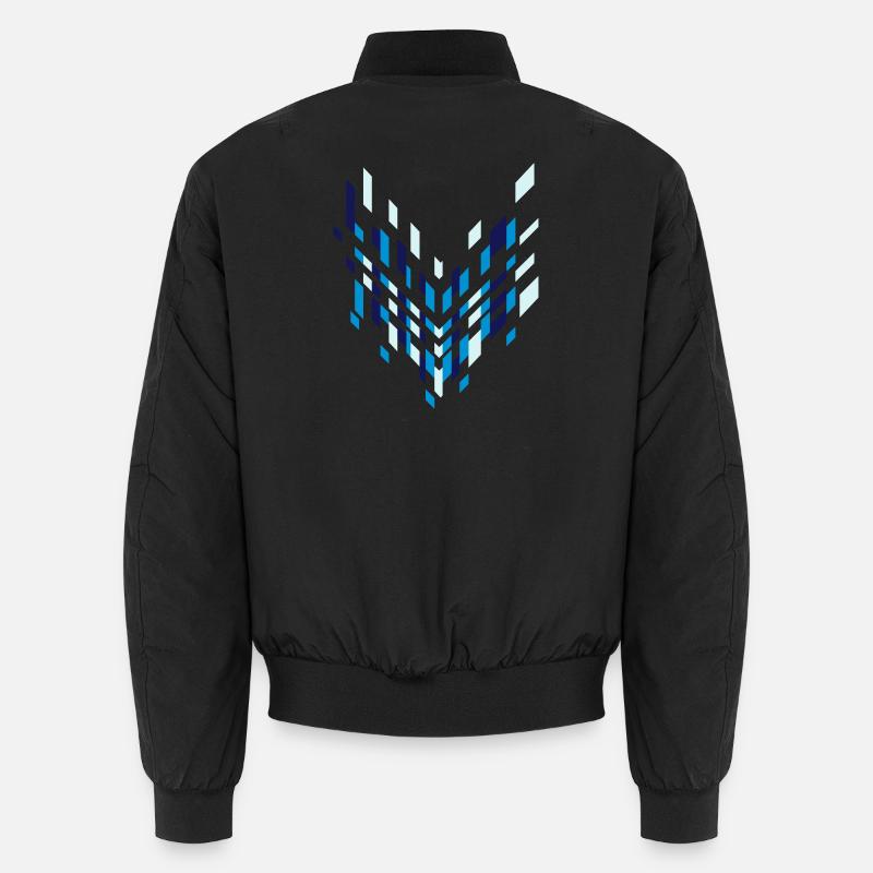 Graphic arrow - Unisex Bomber Jacket - black