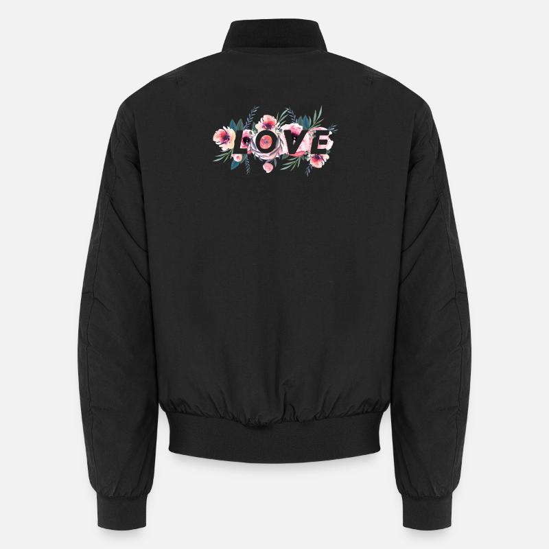 LOVE - Unisex Bomberjacke - Schwarz