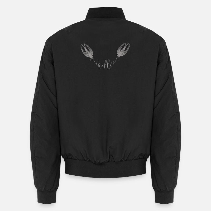 Hirondelle - Unisex Bomber Jacket - black