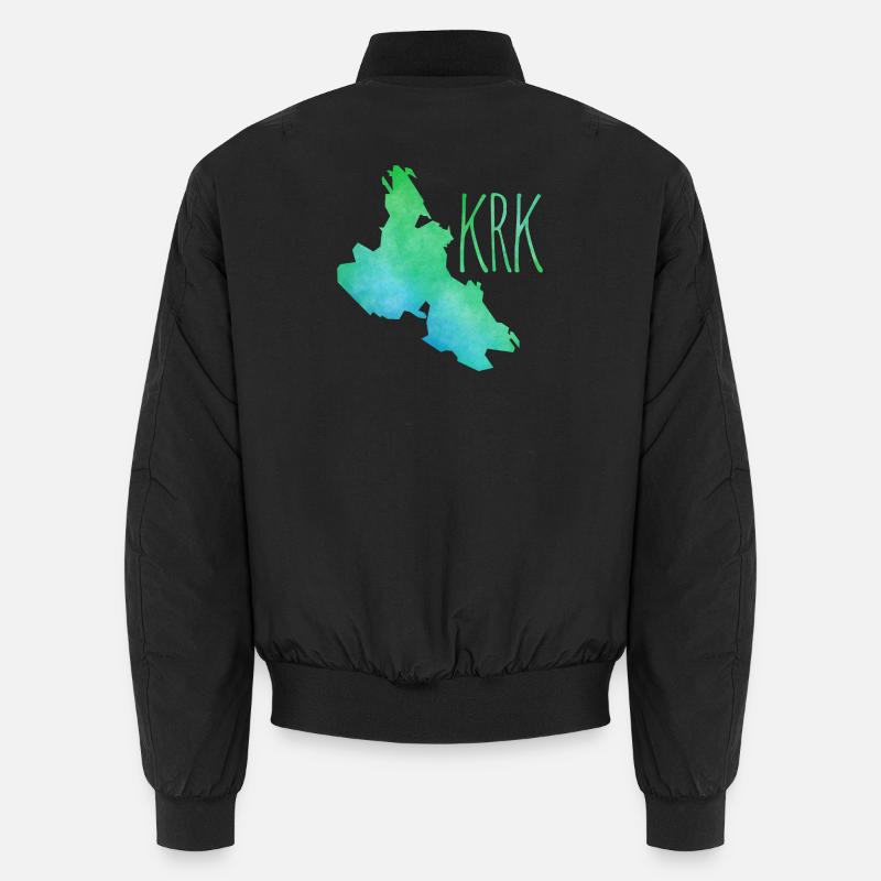 Krk - Unisex Bomberjacke - Schwarz