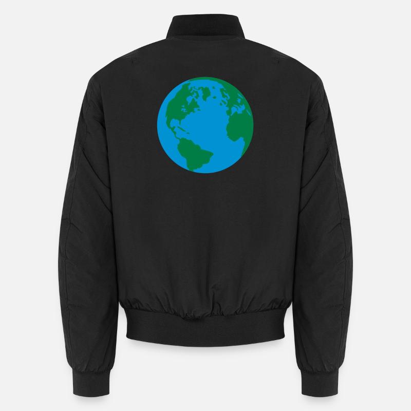 Our planet - Unisex Bomber Jacket - black