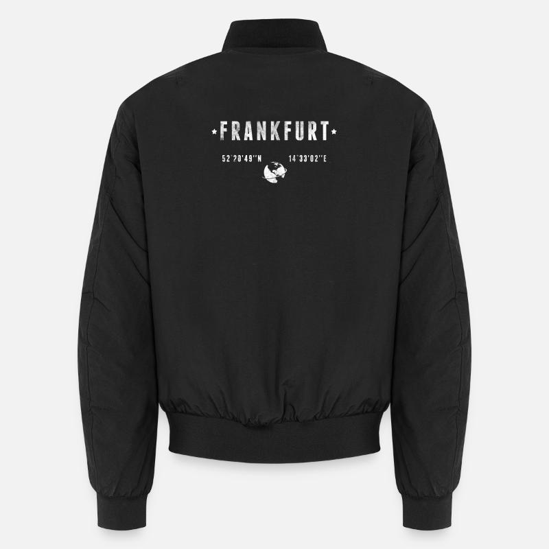 Frankfurt - Unisex Bomberjacke - Schwarz