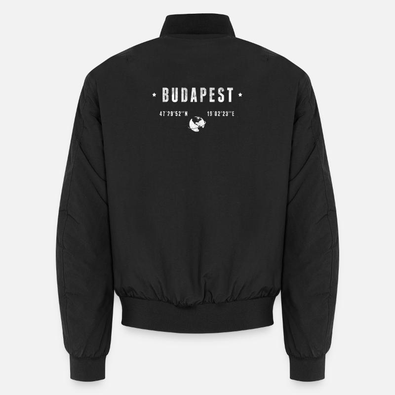 Budapest - Unisex Bomberjacke - Schwarz