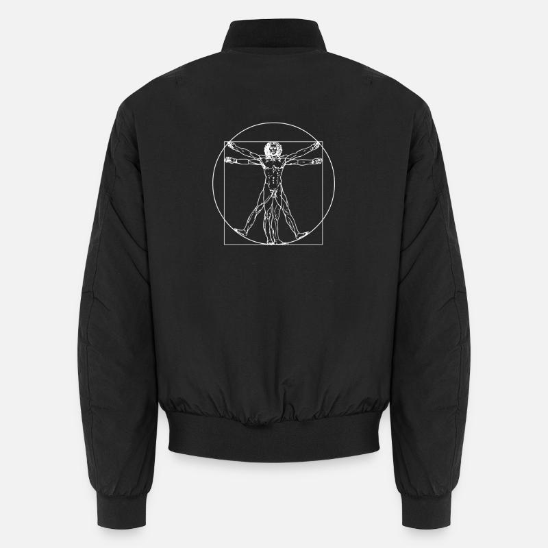 Vitruvian Man - Unisex Bomberjacke - Schwarz