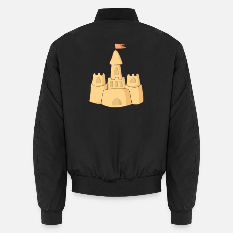 sandcastle - Unisex Bomber Jacket - black