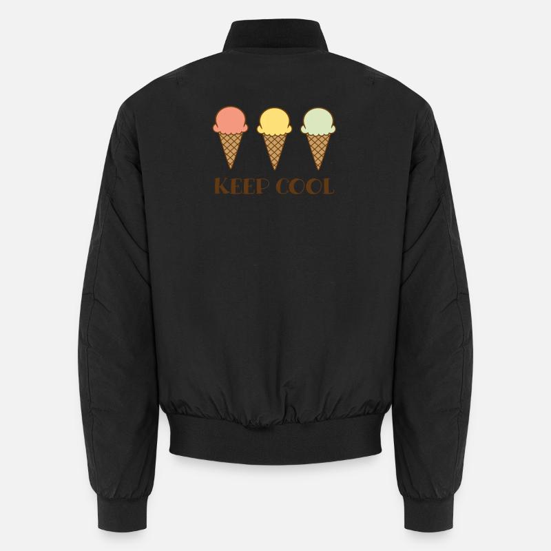 Keep cool - Unisex Bomberjacke - Schwarz