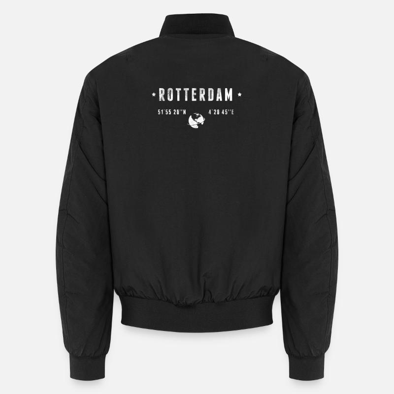 Rotterdam - Unisex Bomber Jacket - black