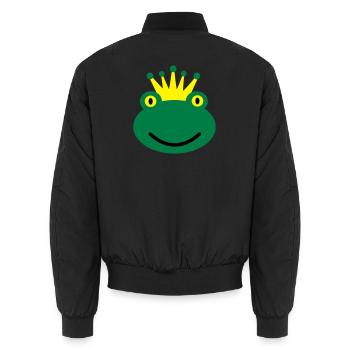 6061912 119207995 Frosch - Unisex Bomberjacke - Schwarz - Hinten - AI Model Male 185 light (185cm)