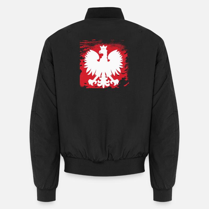 Poland - Unisex Bomber Jacket - black