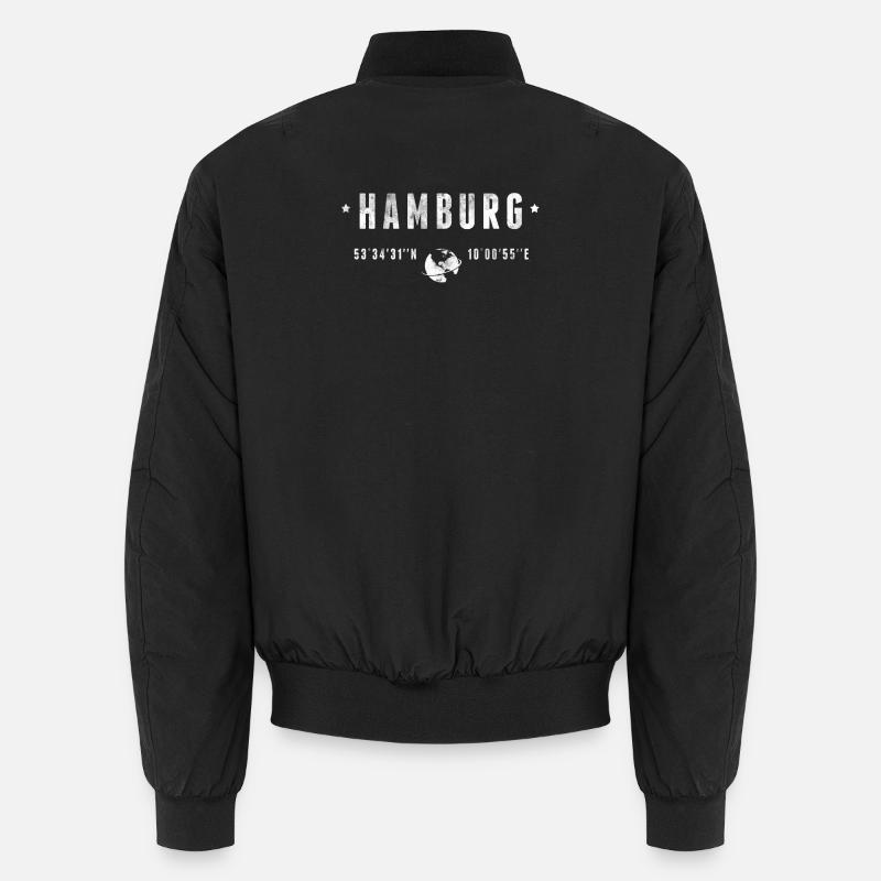 Hamburg - Unisex Bomber Jacket - black
