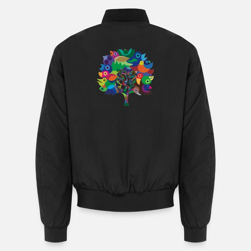 Overbirded Tree Unisex Bomber Jacket