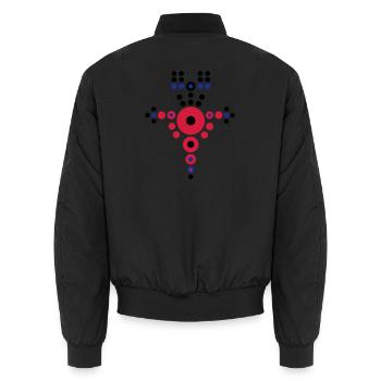 viking - Bomber unisexe - noir - Dos - AI Model Male 185 light (185cm)