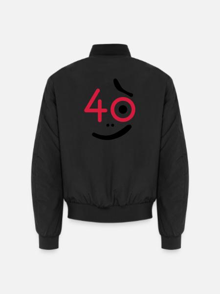 40 years - so what? - Unisex Bomber Jacket - black