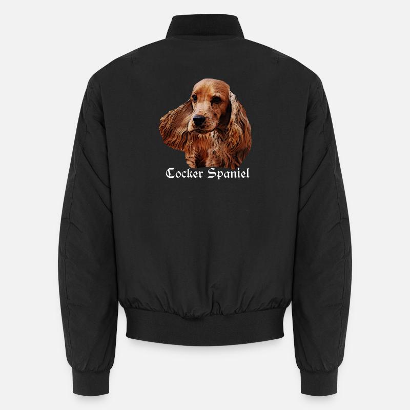Cocker Spaniel,Spaniel,Dog Head,Pedigree Dog, Unisex Bomber Jacket