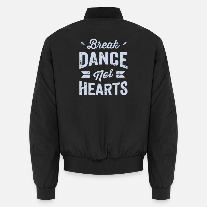 Conception de t-shirt Break Dance Not Hearts Bomber unisexe
