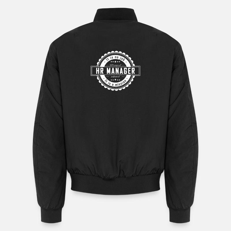 HR MANAGER - Unisex Bomber Jacket - black