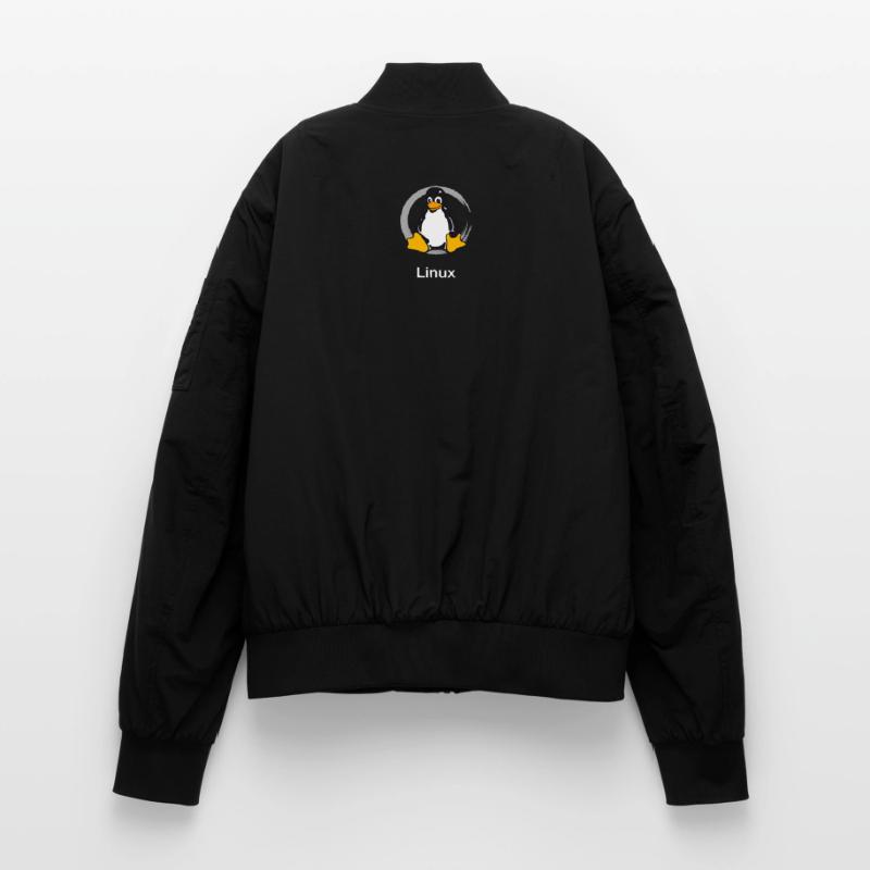 Pc computer Penguin nerd geek Programmer Admin Unisex Bomber Jacket