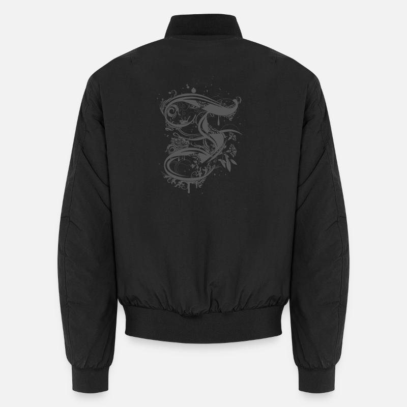 Calligraphy letter F Unisex Bomber Jacket