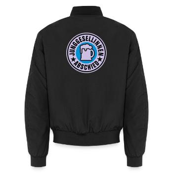 Junggesellinnen Abschied - Unisex Bomberjacke - Schwarz - Hinten - AI Model Male 185 light (185cm)