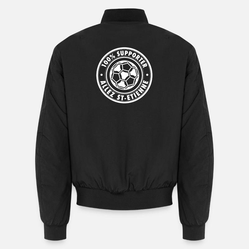 100 percent SUPPORT ST-ETIENNE - Unisex Bomber Jacket - black