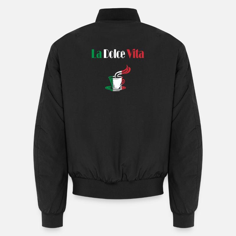 La Dolce Vita kaffee - Unisex Bomberjacke - Schwarz