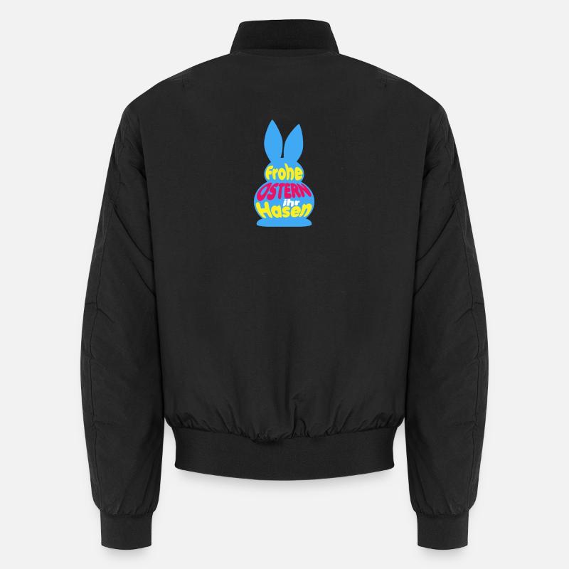 Frohe Ostern ihr Hasen Unisex Bomberjacke