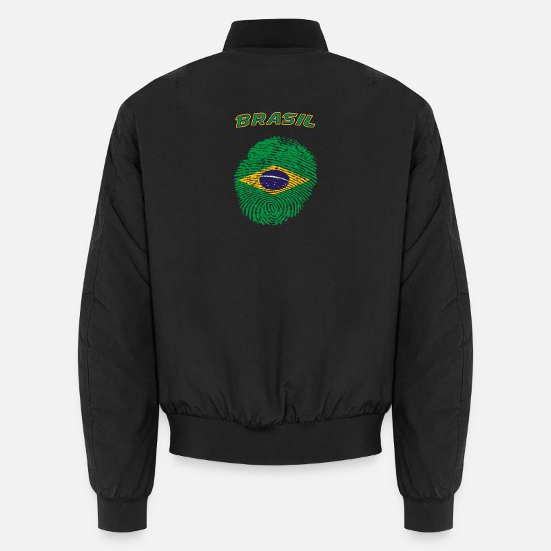 Brasilien - Unisex Bomberjacke - Schwarz