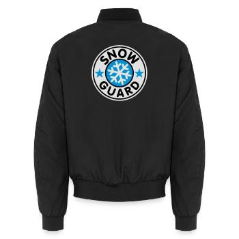 Snow Guard - Unisex Bomberjacke - Schwarz - Hinten - AI Model Male 185 light (185cm)