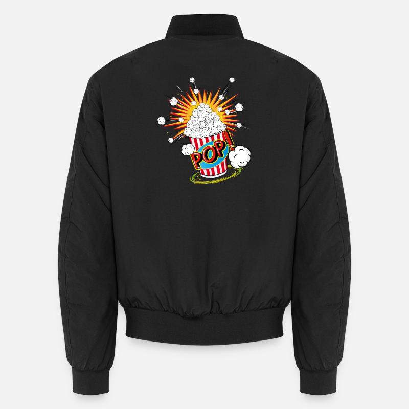 Pop-corn dans un style pop art Bomber unisexe