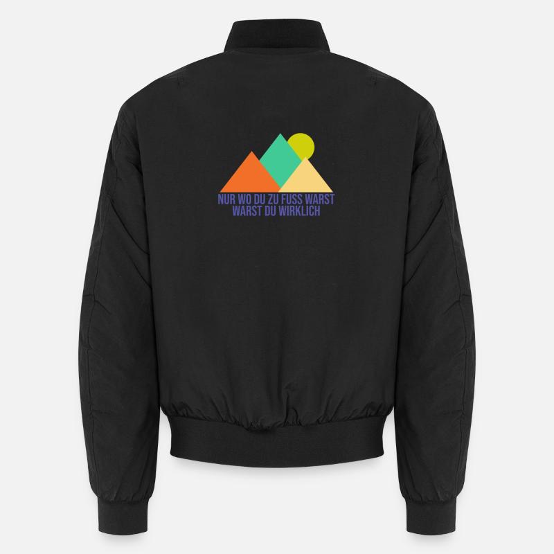 wandern, Wanderung, Freizeitspaß, Hobby, Berg Unisex Bomberjacke