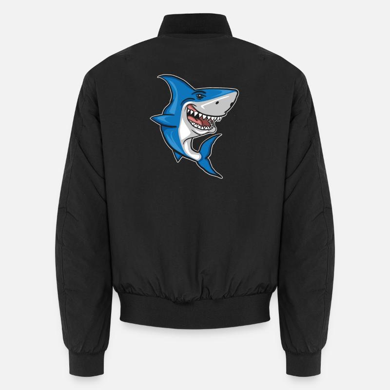 Requin - Poisson - Bomber unisexe - noir