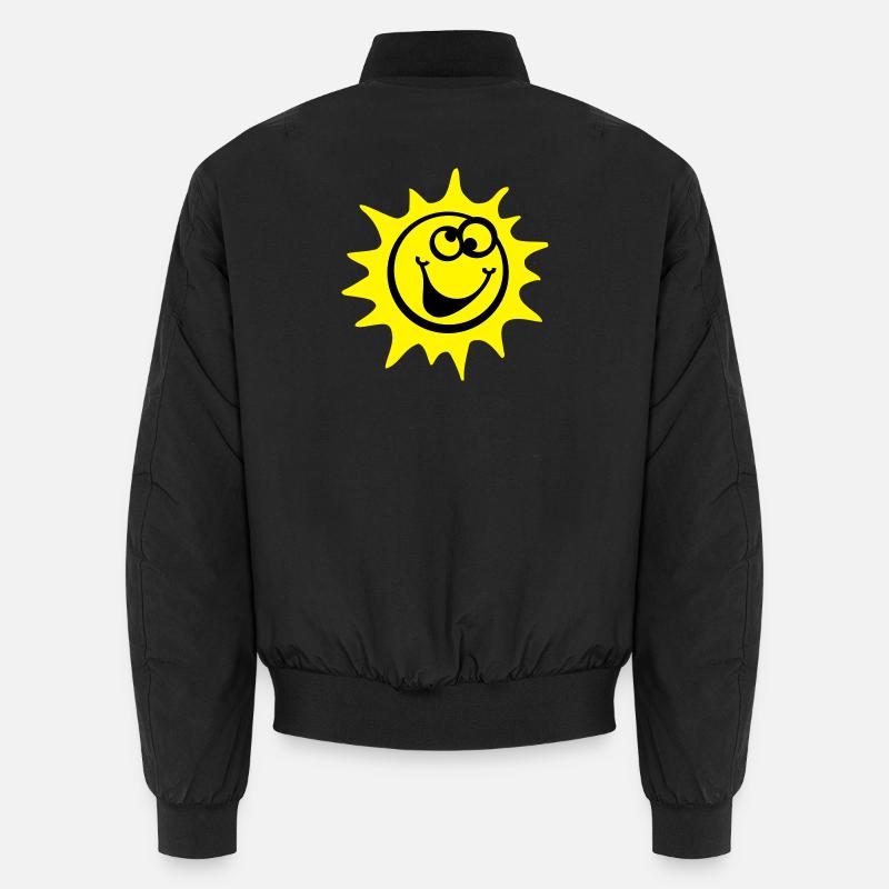 sun 2c comic style - Unisex Bomber Jacket - black