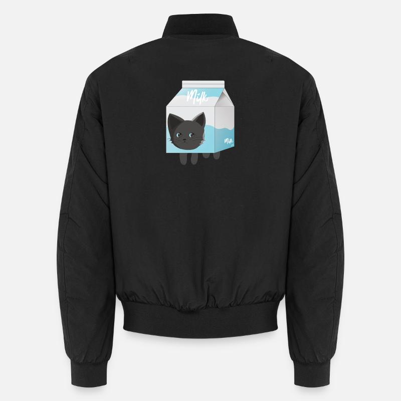 Milch - Unisex Bomberjacke - Schwarz