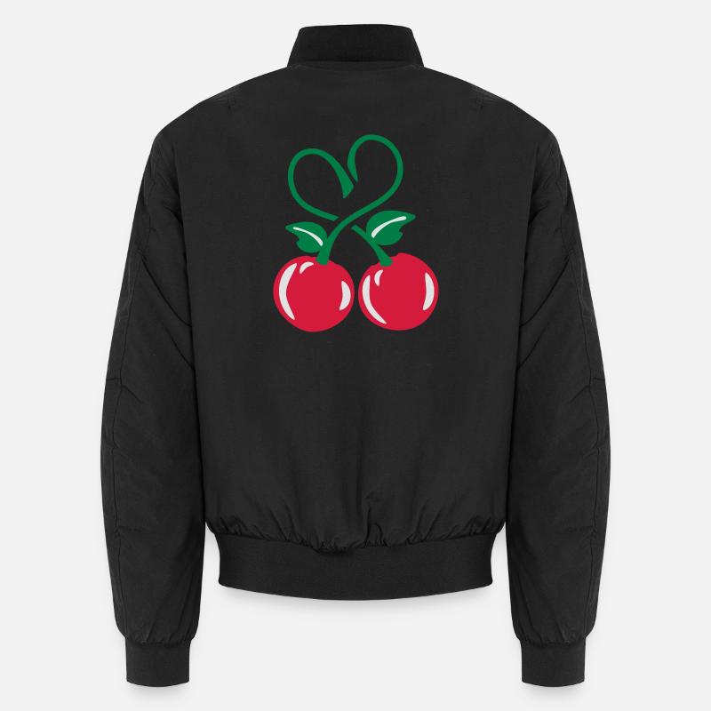 kirschen herz Unisex Bomberjacke