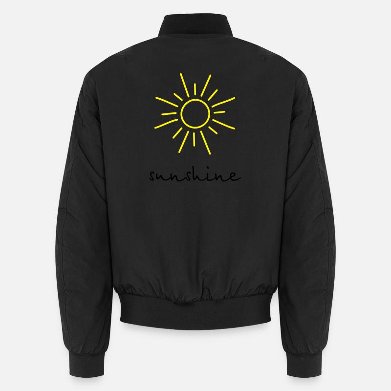 sunshine Sun - Unisex Bomber Jacket - black