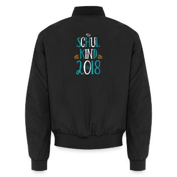 Kita Abgänger Schulkind Einschulung Kindergarten - Unisex Bomberjacke - Schwarz - Hinten - AI Model Male 185 light (185cm)