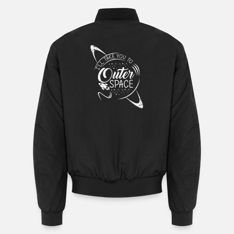 Space Space Rocket Weightless Planet Unisex Bomber Jacket