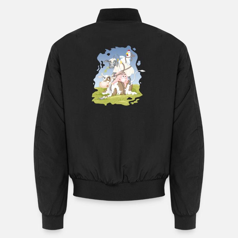 eierlegende Wollmilchsau - Unisex Bomberjacke - Schwarz