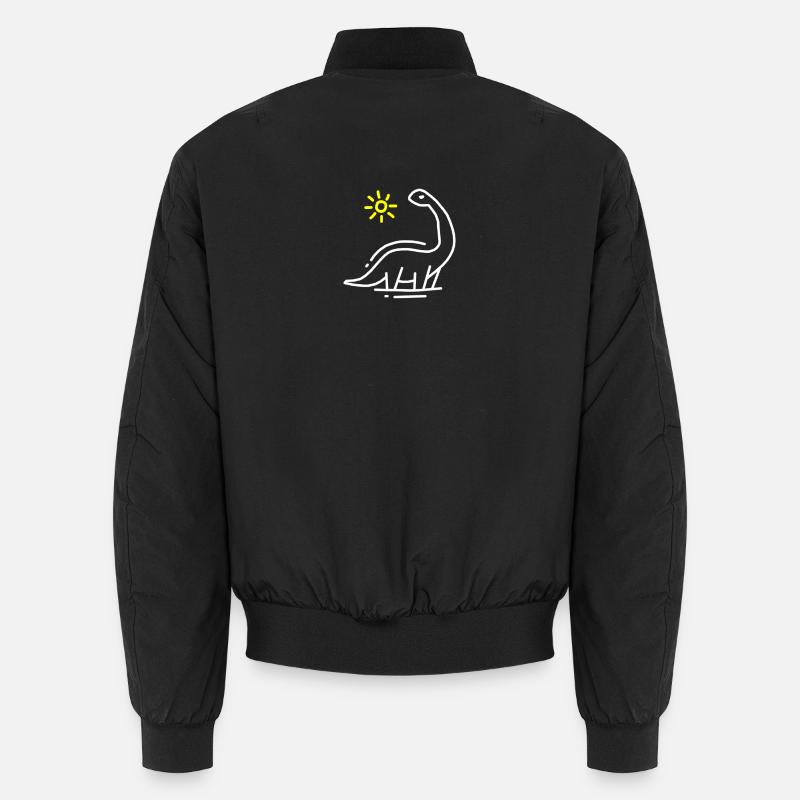 dinosaur - Unisex Bomber Jacket - black