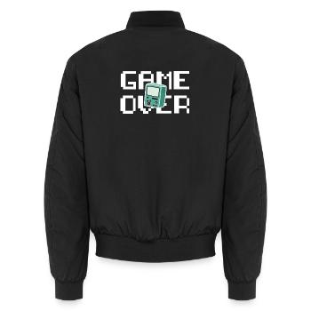 Jeu sur Retrogaming - Bomber unisexe - noir - Dos - AI Model Male 185 light (185cm)