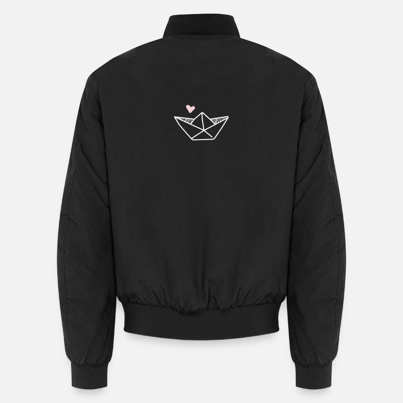 Origami sailing boat Unisex Bomber Jacket