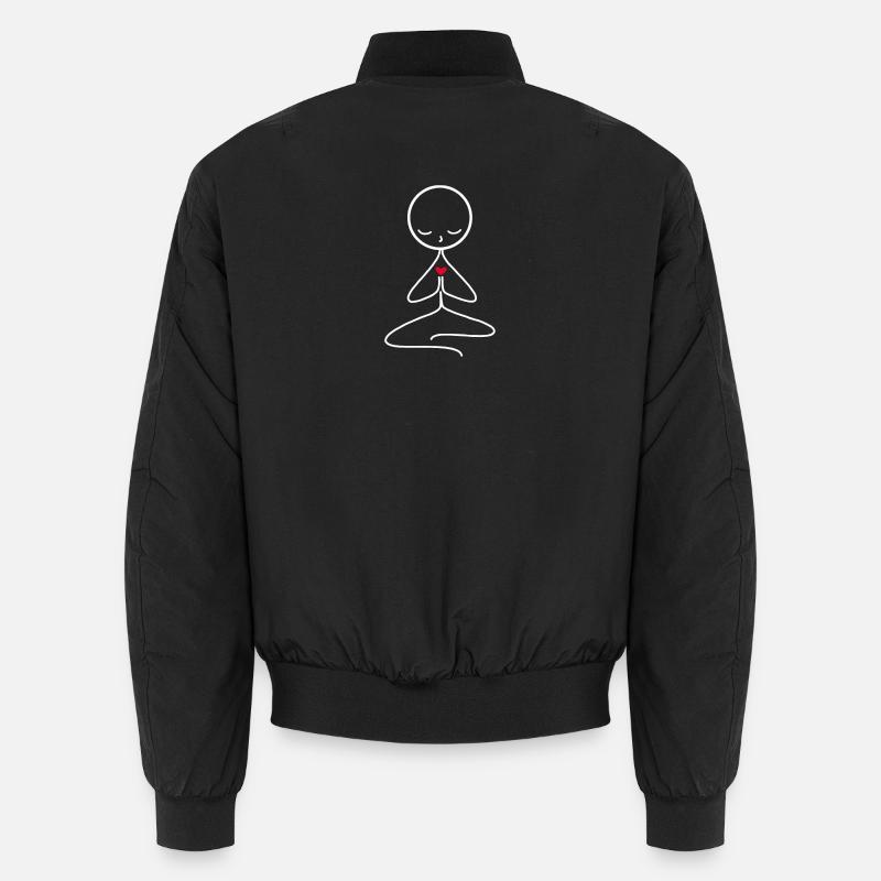 Méditation - Bomber unisexe - noir