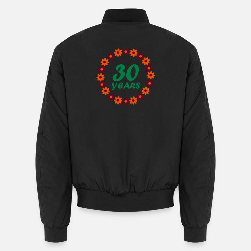 30 ans - Bomber unisexe - noir