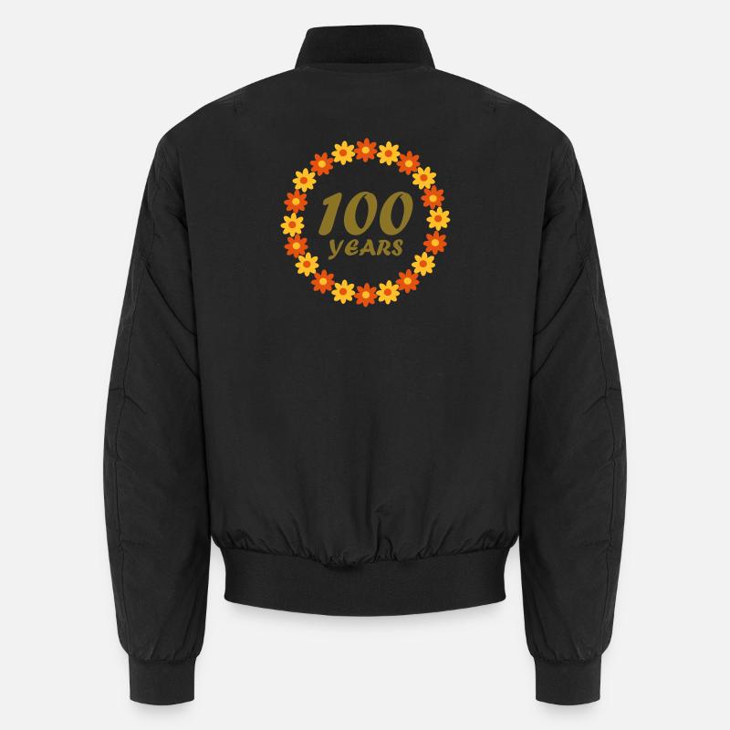 100 ans - Bomber unisexe - noir