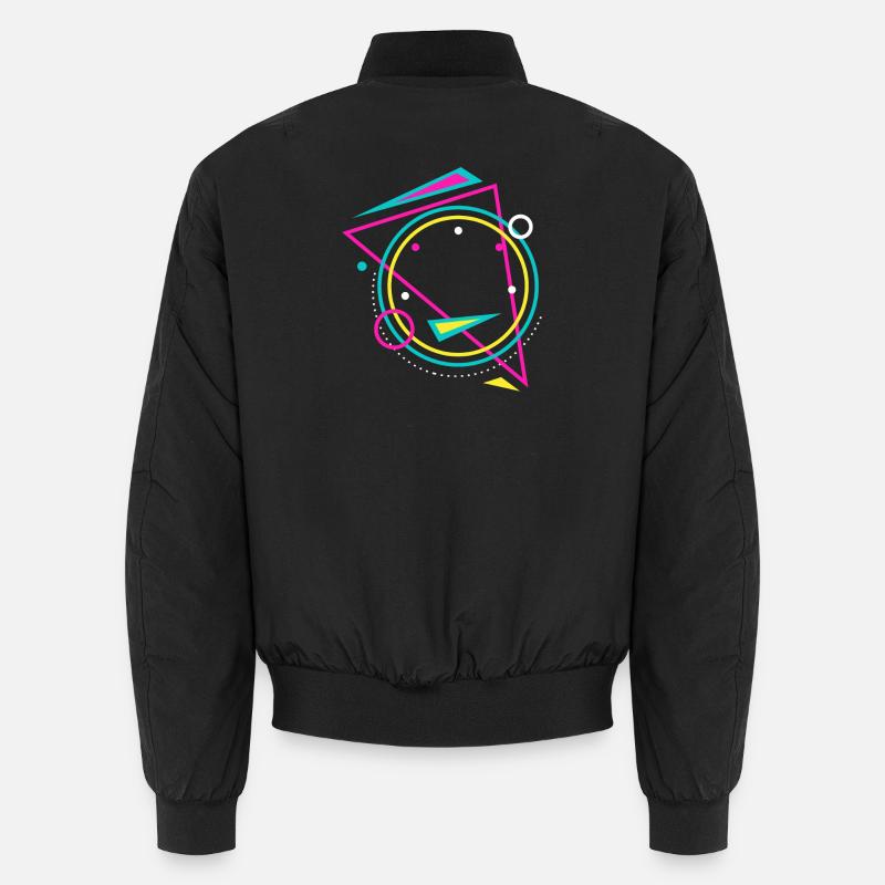 geometry - Unisex Bomber Jacket - black