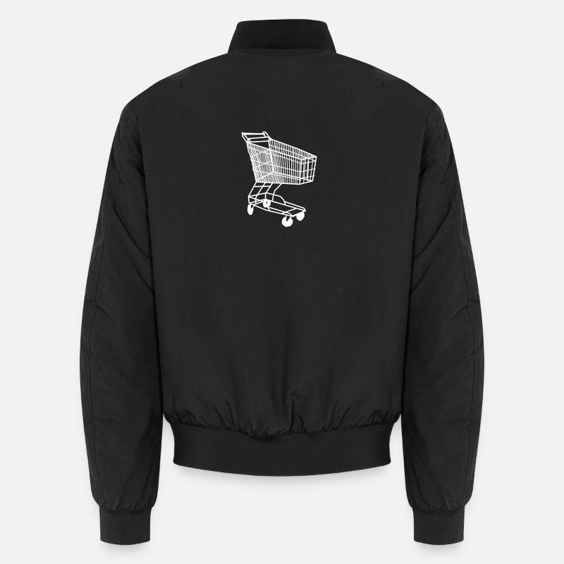 Einkaufswagen Style Geschenk - Unisex Bomberjacke - Schwarz