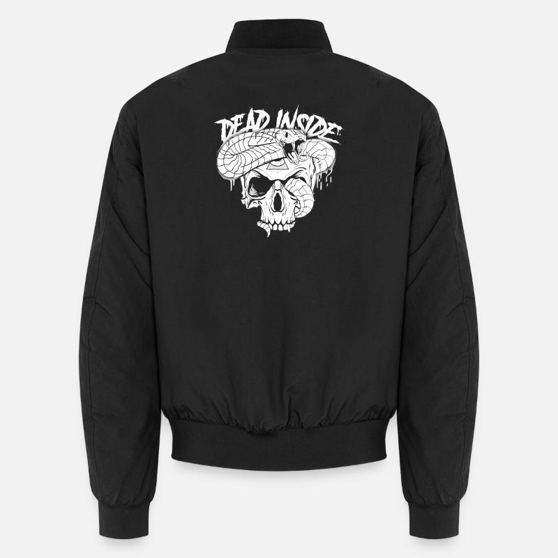 Totenkopf mit Graffiti Haardesign Unisex Bomberjacke