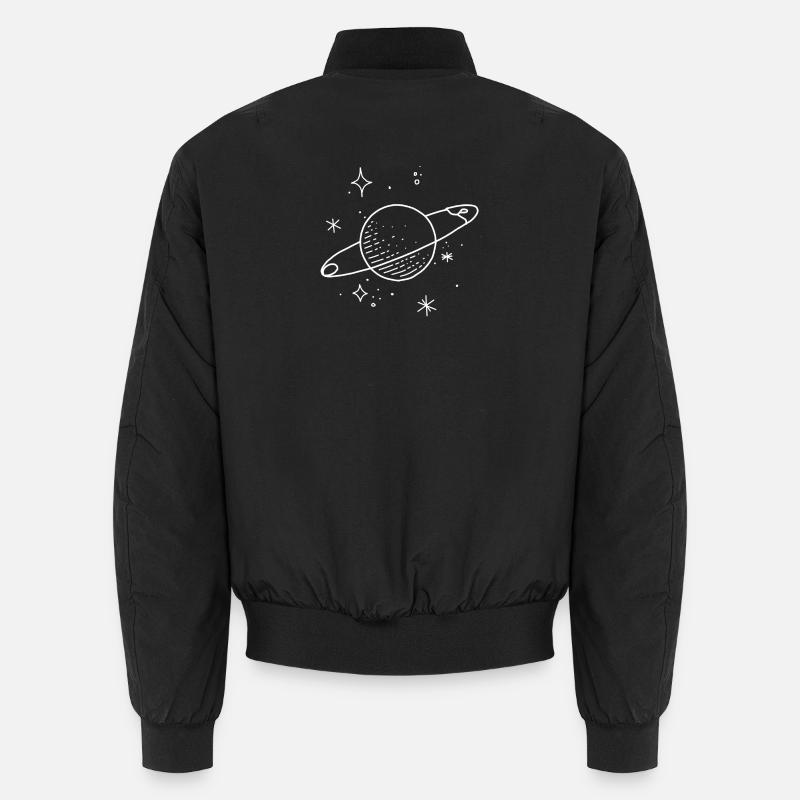 Planètes de l’espace - Bomber unisexe - noir